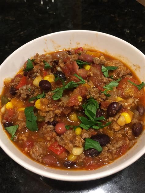recipe for chili beans and ground meat
